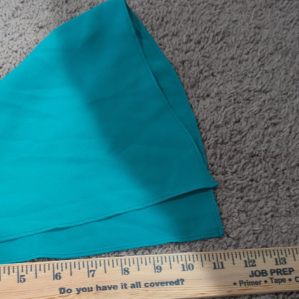 Joseph Ribkoff Turquoise V-Neck Blouse - Picture 5 of 7